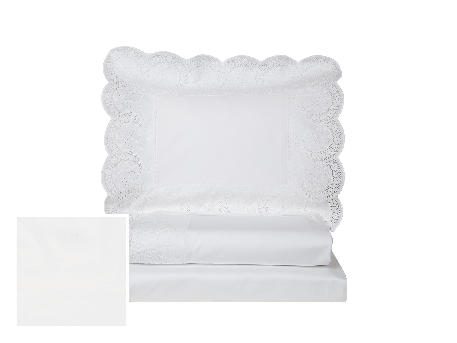 Guinevere Fitted Sheets,Fitted White Percale (King )