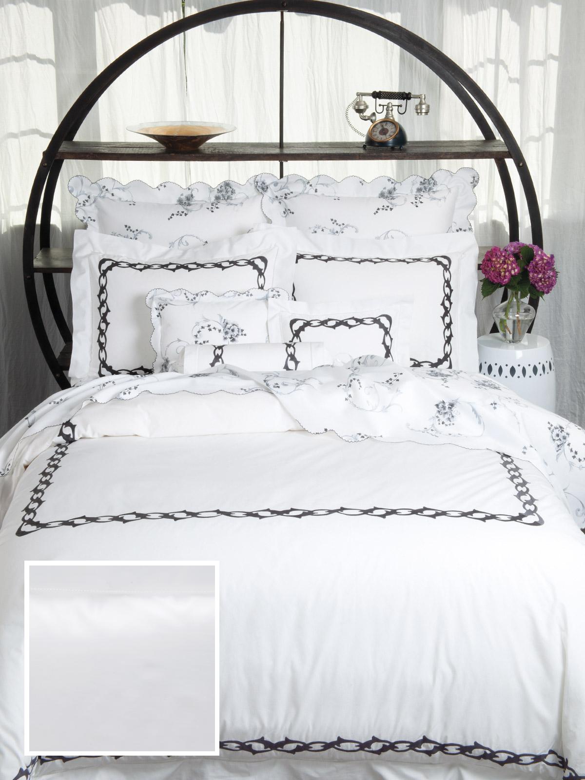Southampton Fitted Sheets,Fitted White Sateen (King )