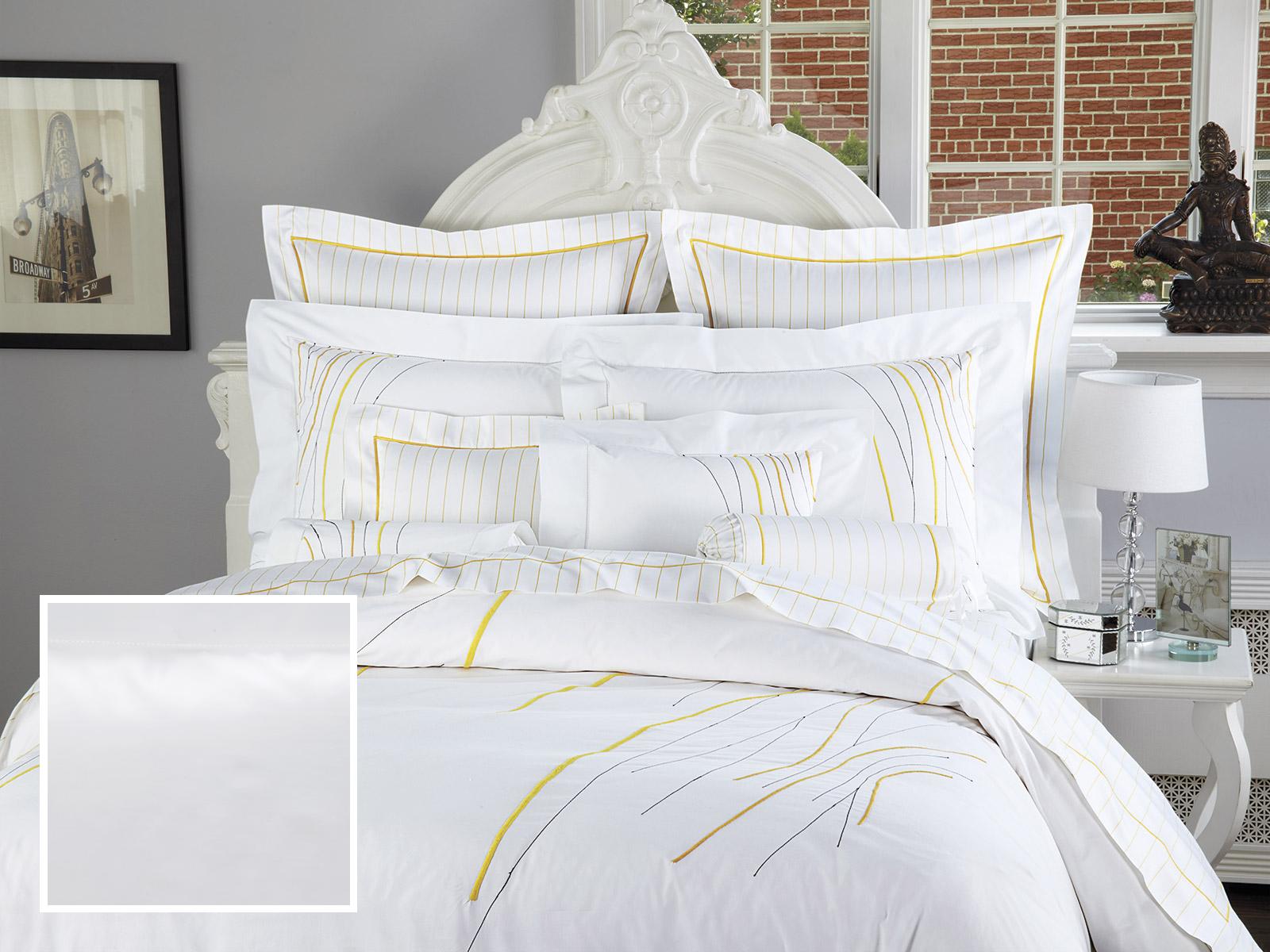 Park Royale Fitted Sheets,Fitted White Sateen (King )