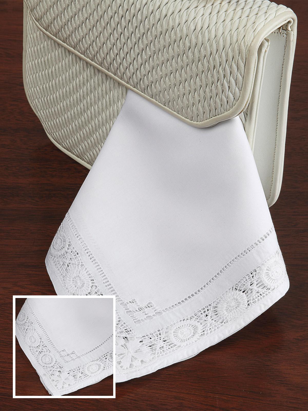 Bennet Ladies Handkerchief Ladies HandkerchiefWhite Ladies