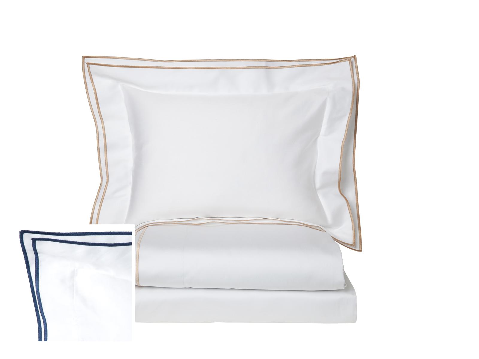 Vanity Sheet Sets Light, Navy (Twin (1 Fitted, 1 Std. Sham, 1 Duvet Cover))