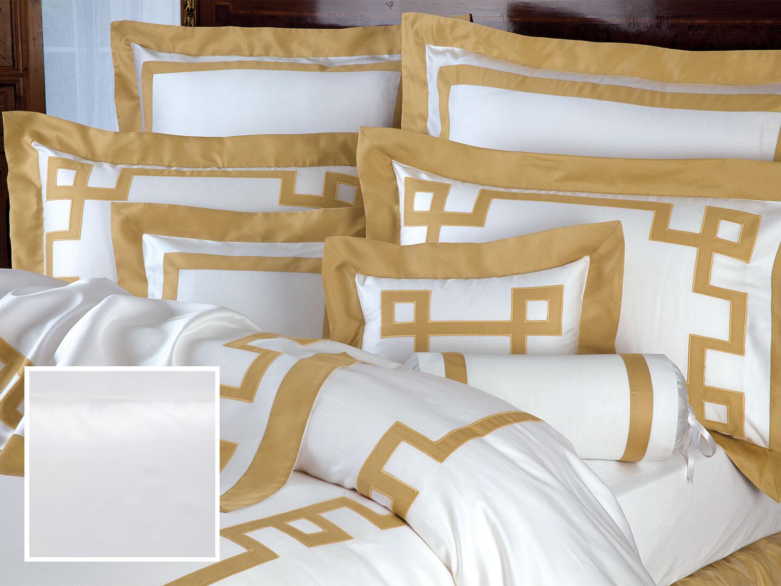 Midas Touch Fitted Sheets,Fitted White Sateen (King )