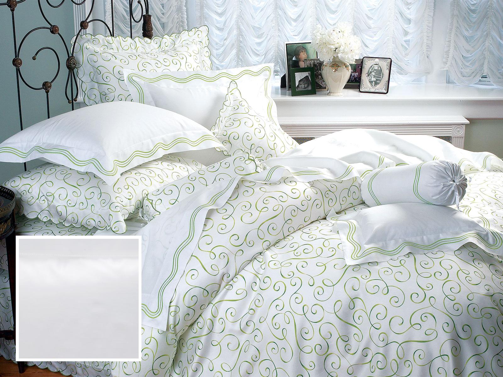 Portofino Fitted Sheets,Fitted White Sateen (Full )