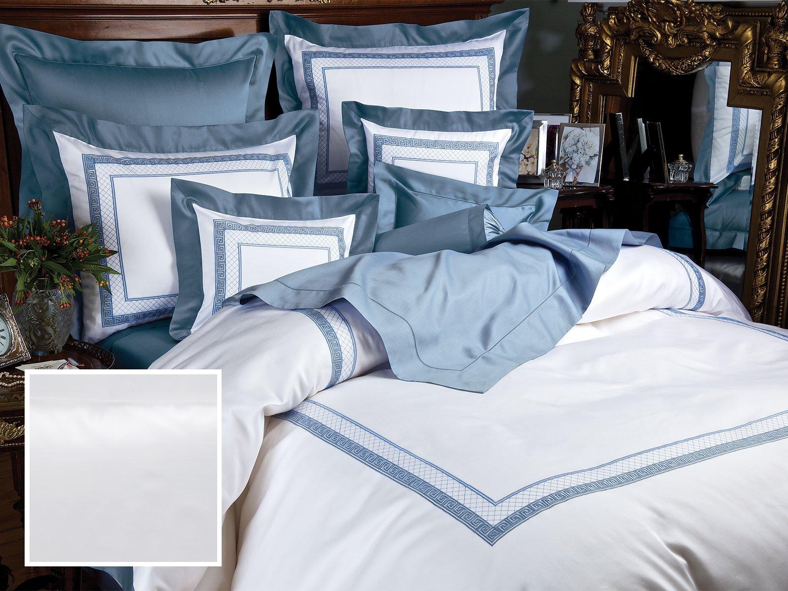 Acropolis Bedding Fitted Sheets,Fitted White Sateen (Full )
