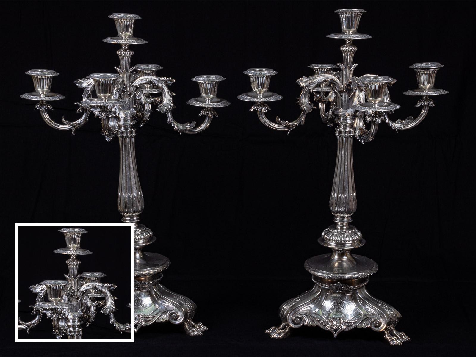 Silver Candelabra (John Samual Hunt) Candelabra, Silver (25)