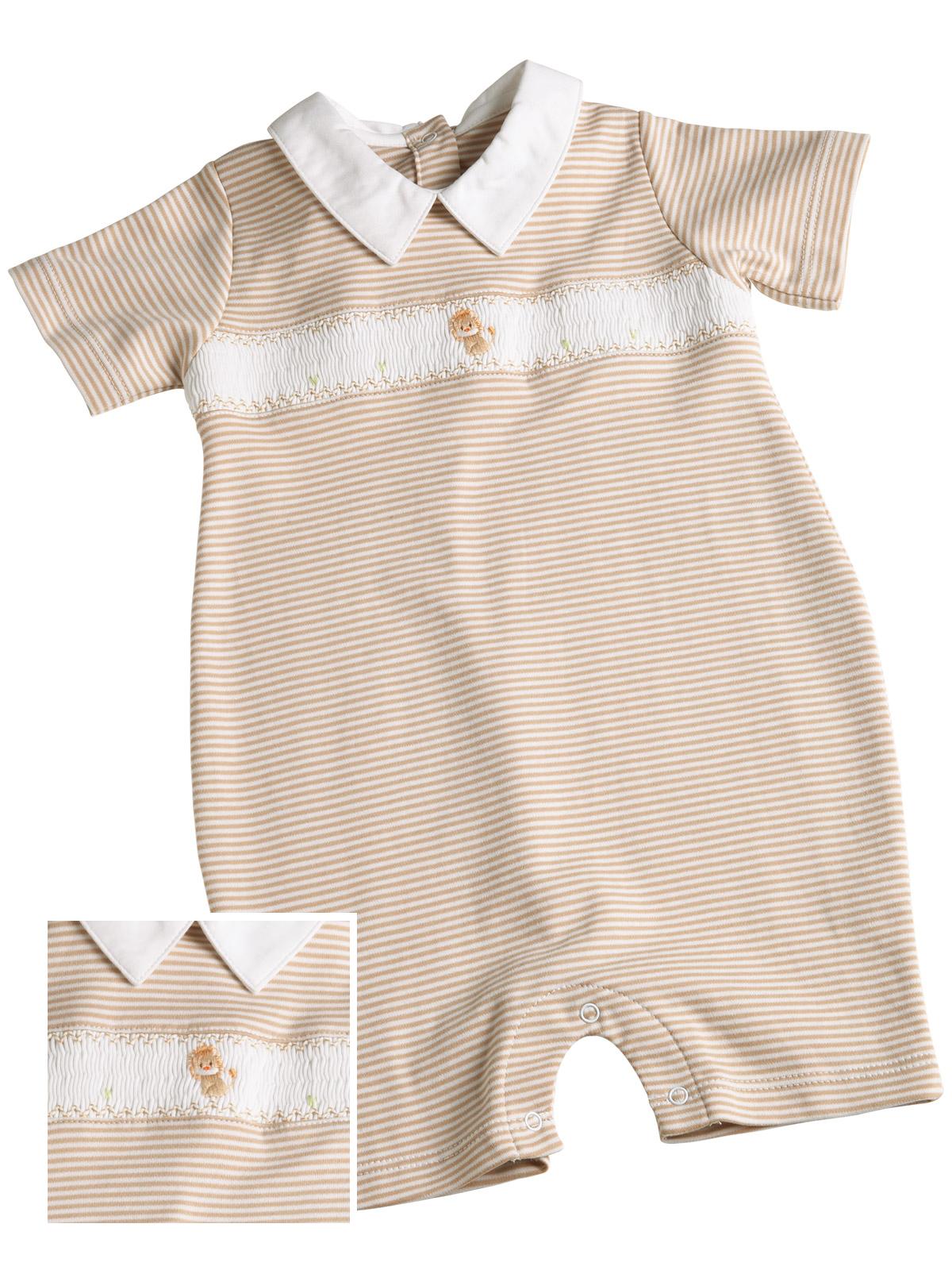 Lion Cub Baby Romper Baby Romper, Beige (6M)