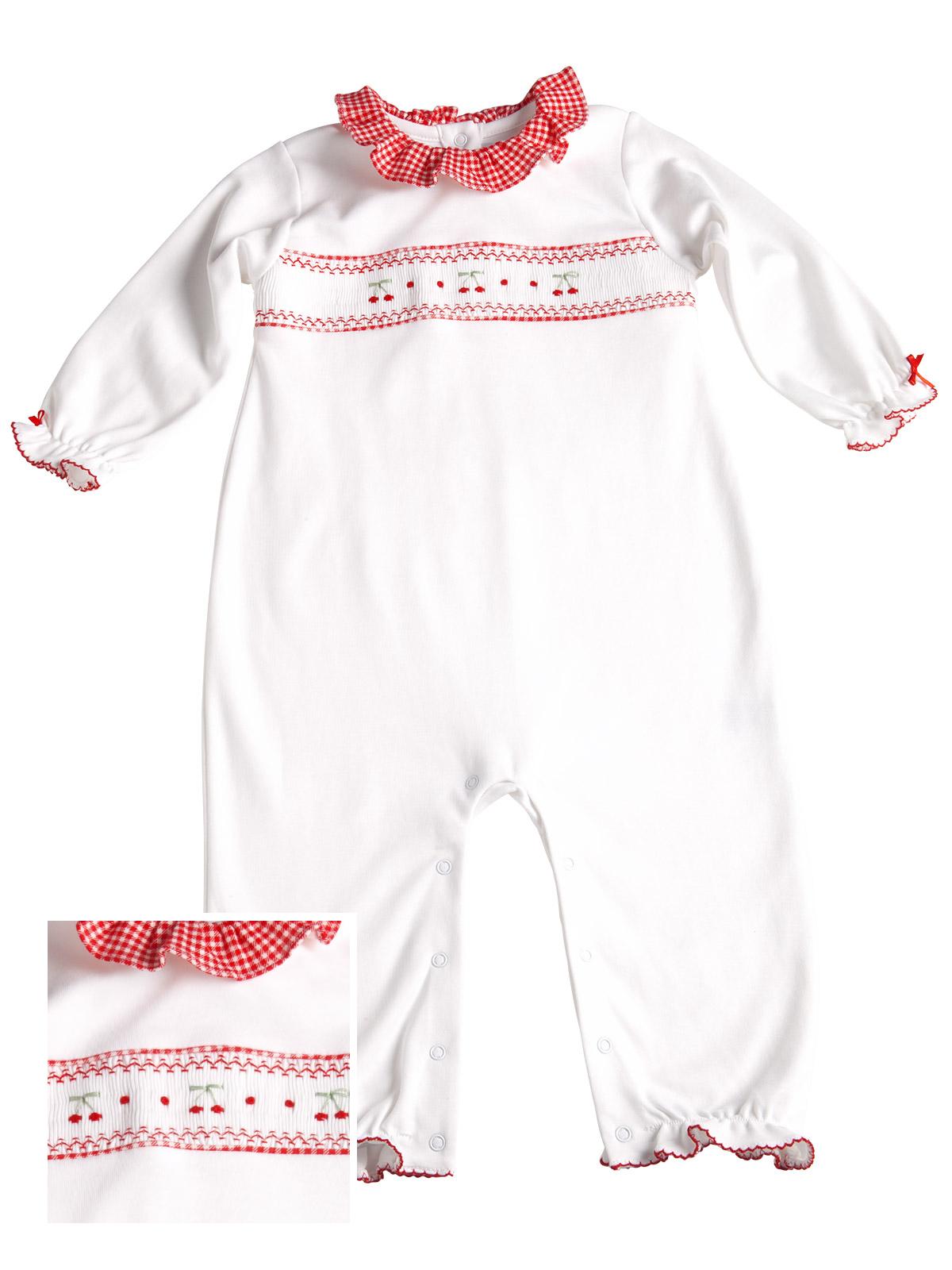 Cherry Baby Jumpsuit Baby Jumpsuit, Red (12M)