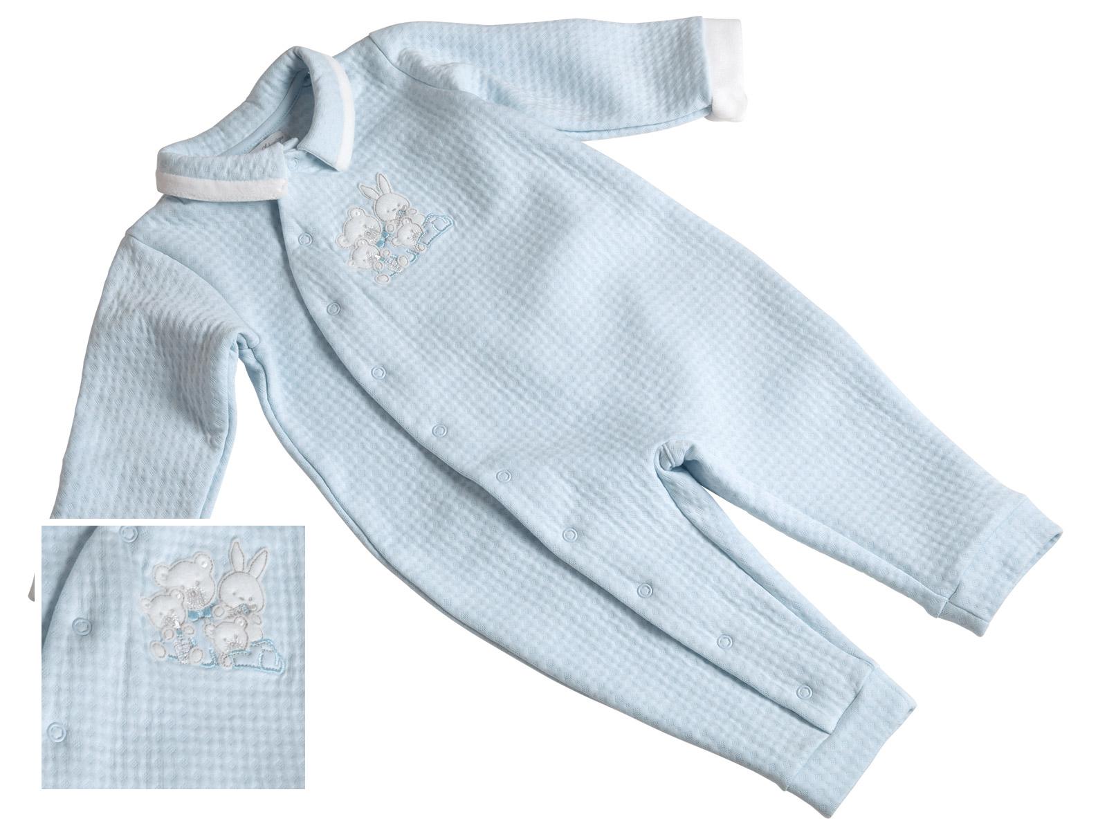 Furry Friends Baby Onesie Baby Onesie, Blue (6M)