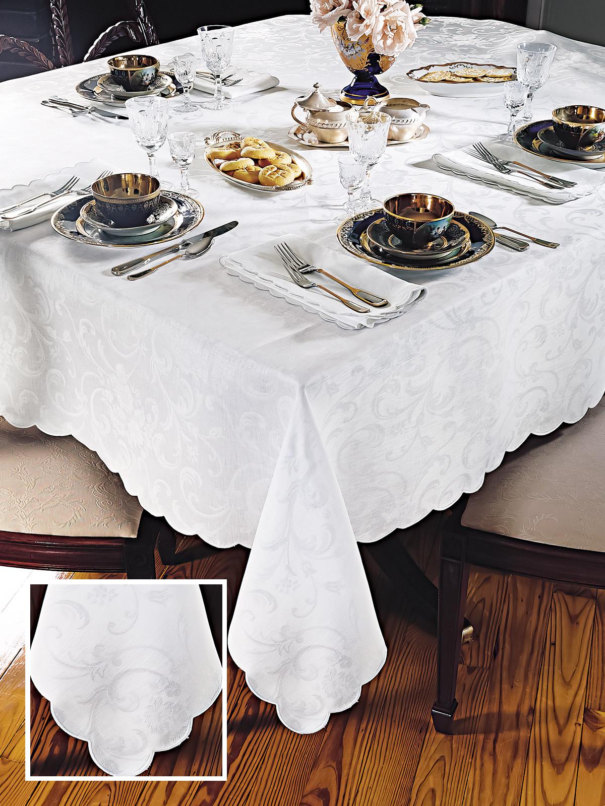 Armonia Tablecloth Tablecloths (Round), White (90" Round)