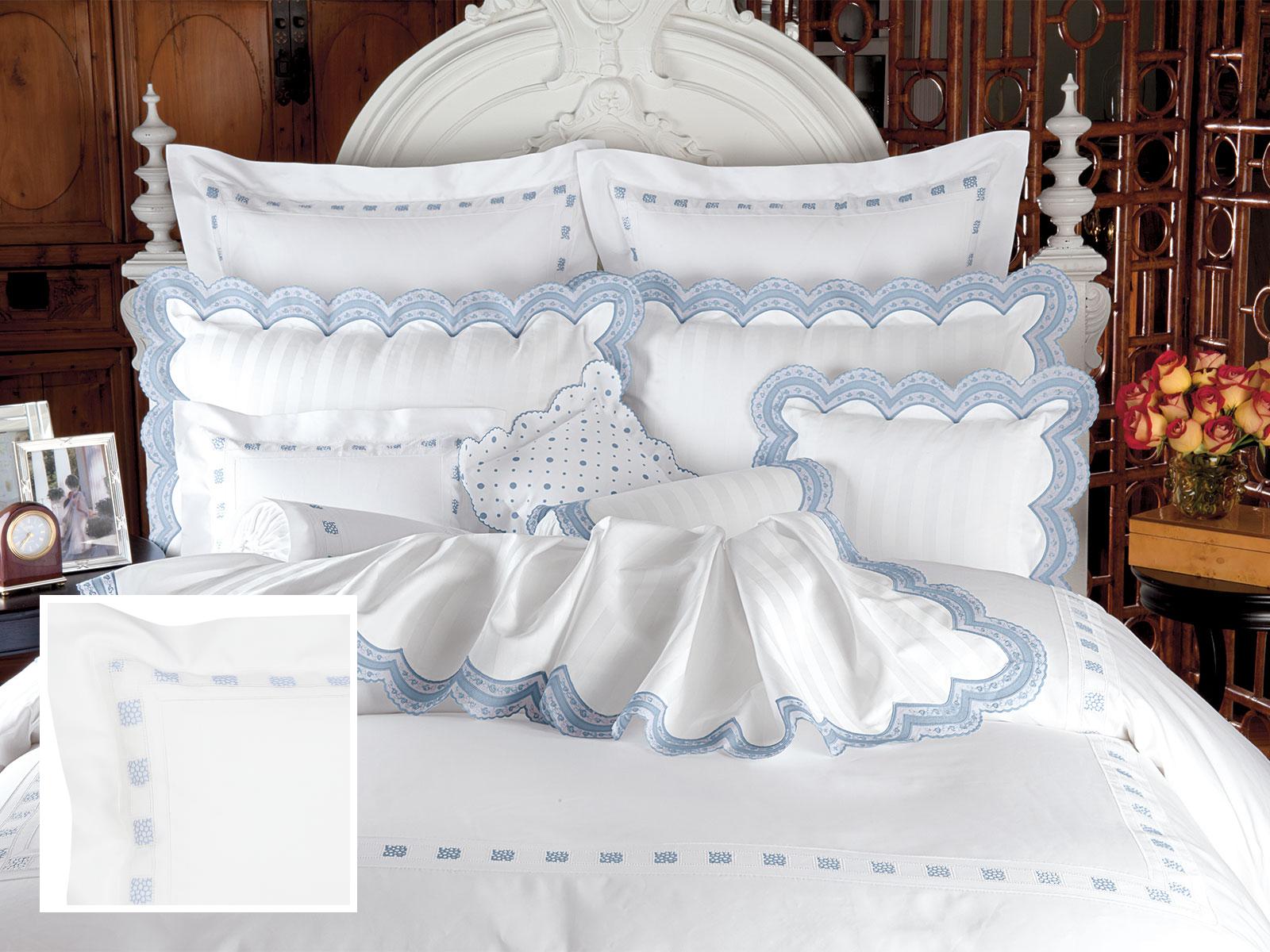 Bellezza Flat Sheets,Blue (King )