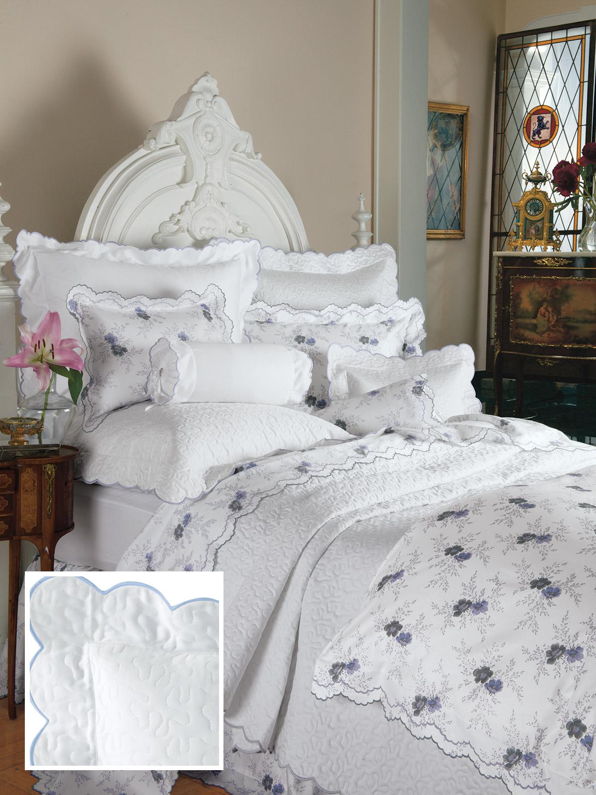 Vermicello Shams (Quilted),Blue (Euro. )