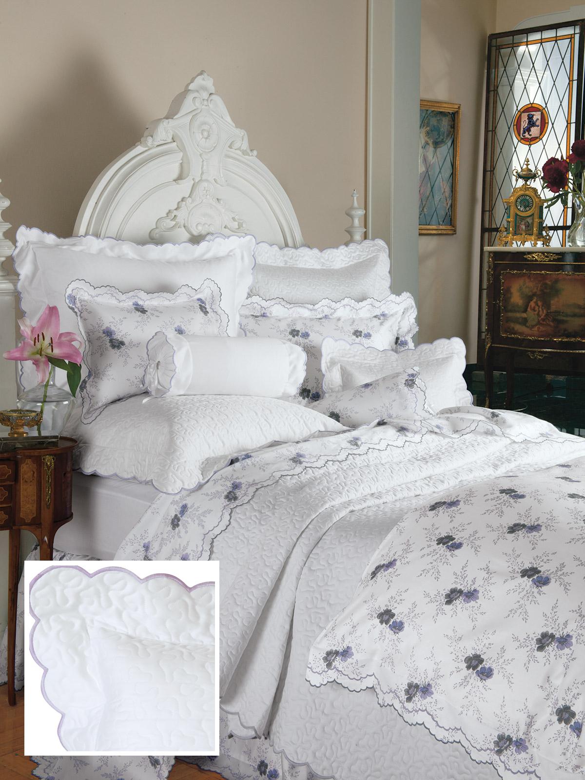 Vermicello Shams (Quilted),Lavender (Euro. )