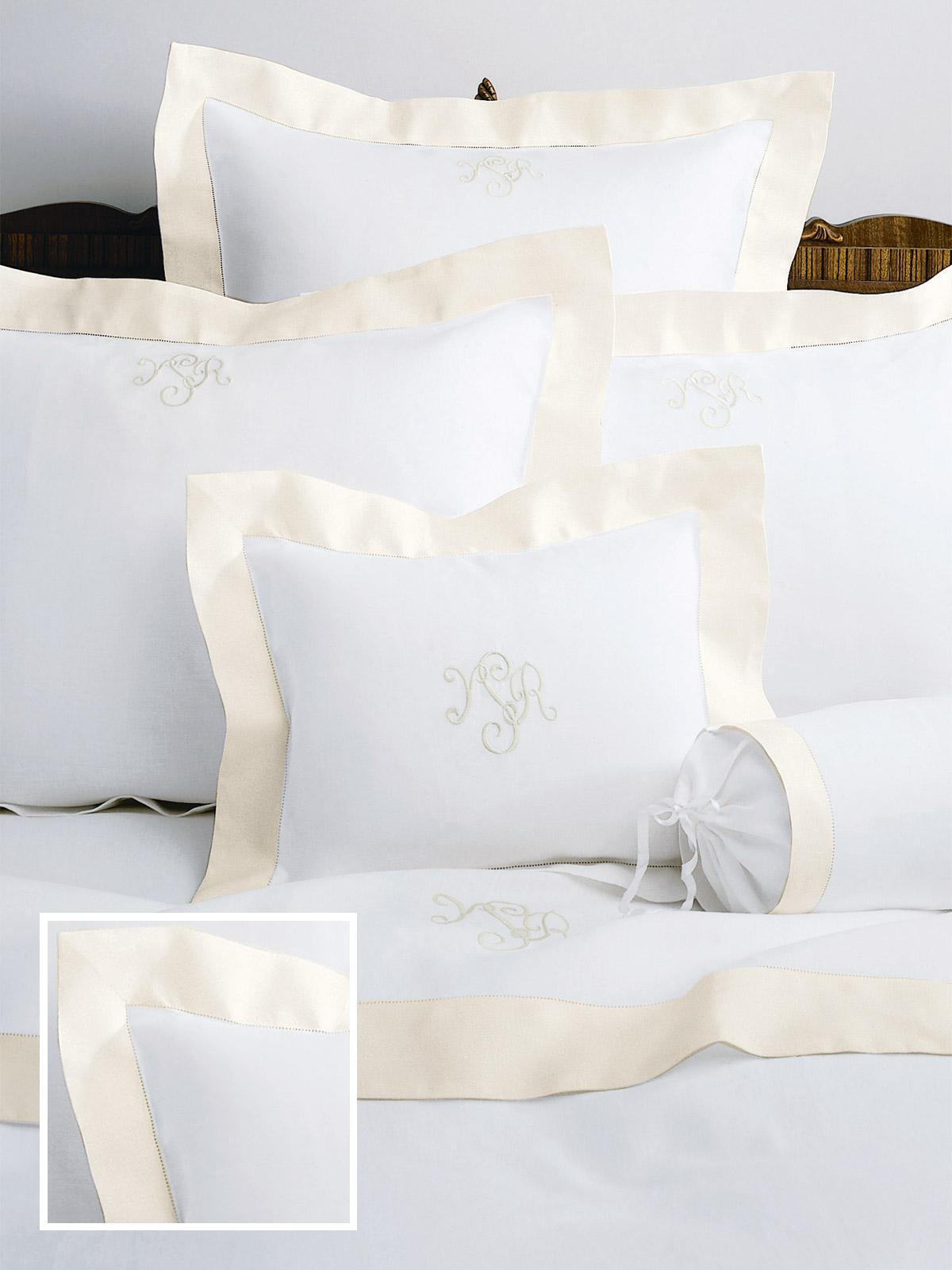 Camelot Shams,White/Cream (Boudoir )