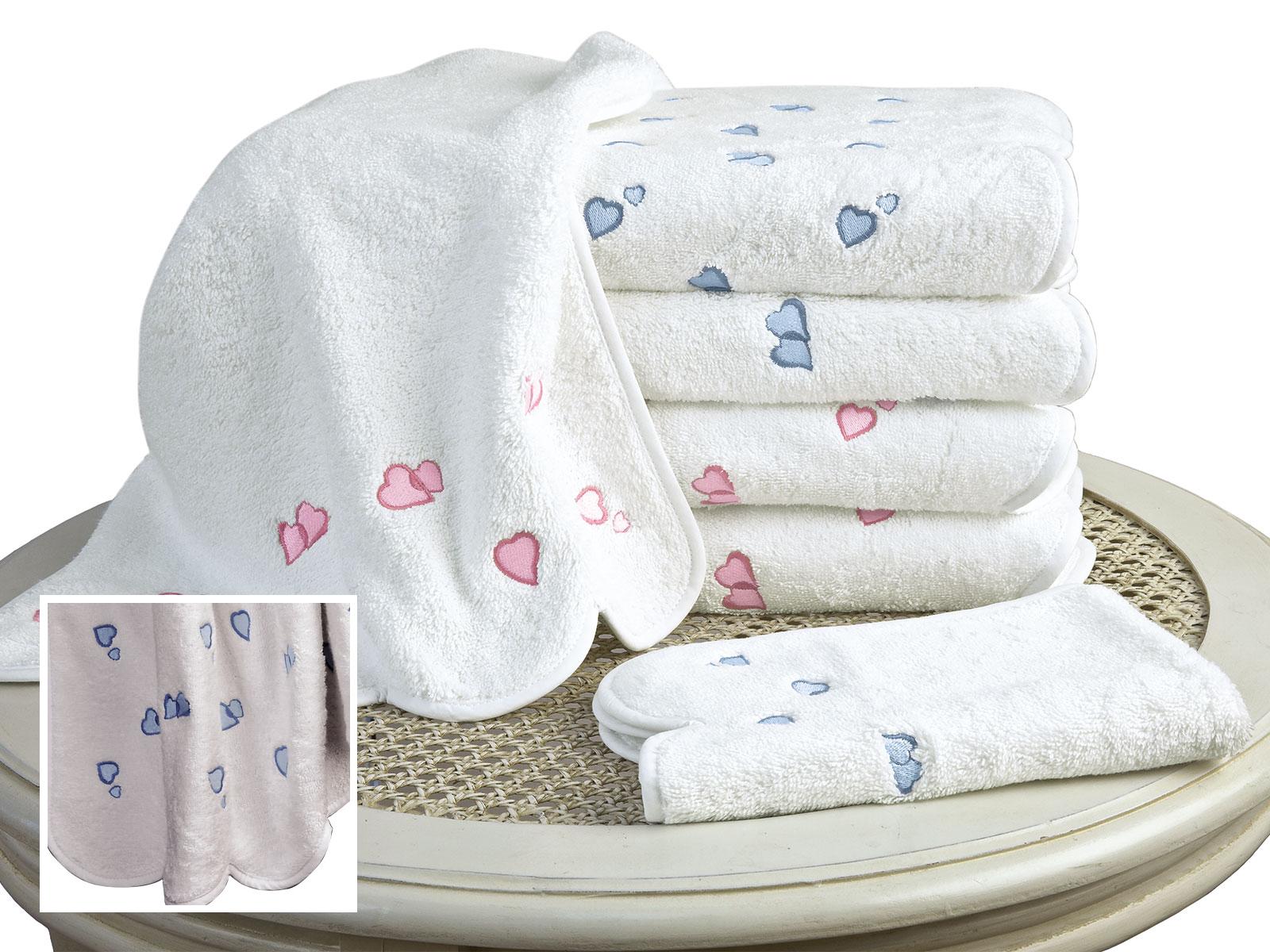 Lovable 21 Bath Towels,Blue (Hand)