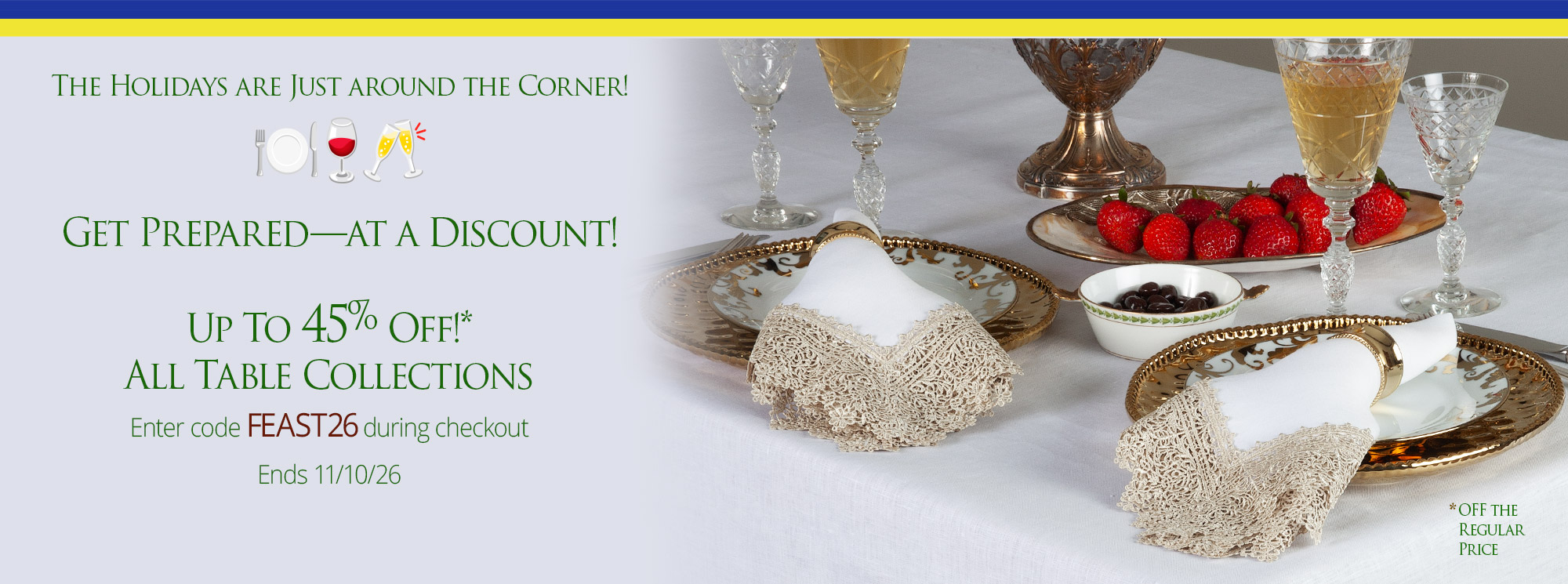 Table Collections on SALE!
