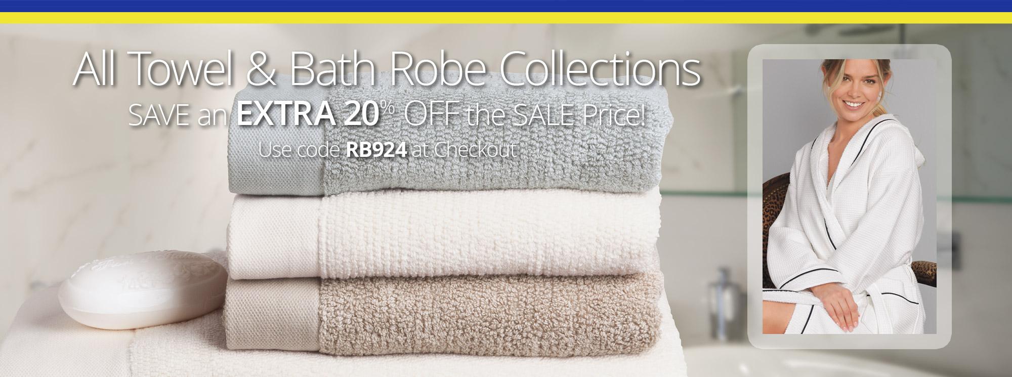 20% Off Summer Towels & Robes