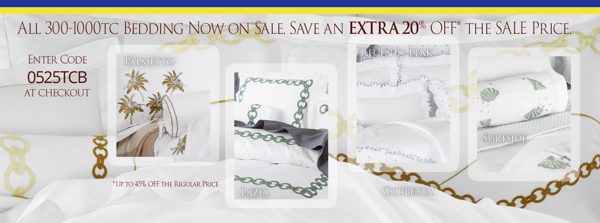 300-1000TC Bedding on SALE!