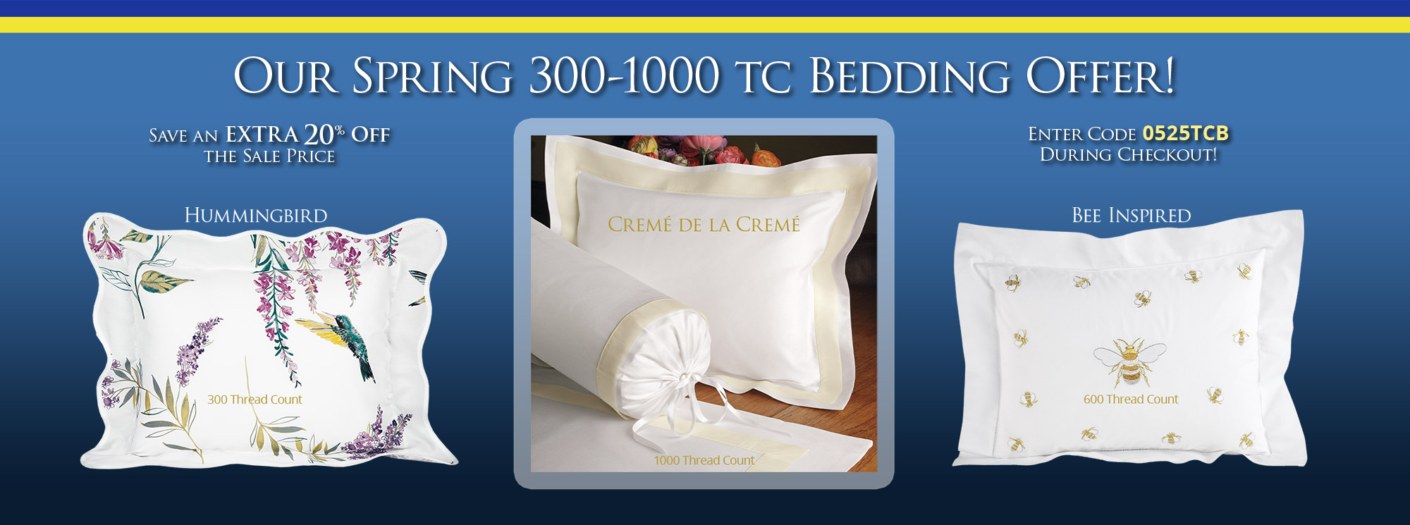 300-1000TC Bedding on SALE!