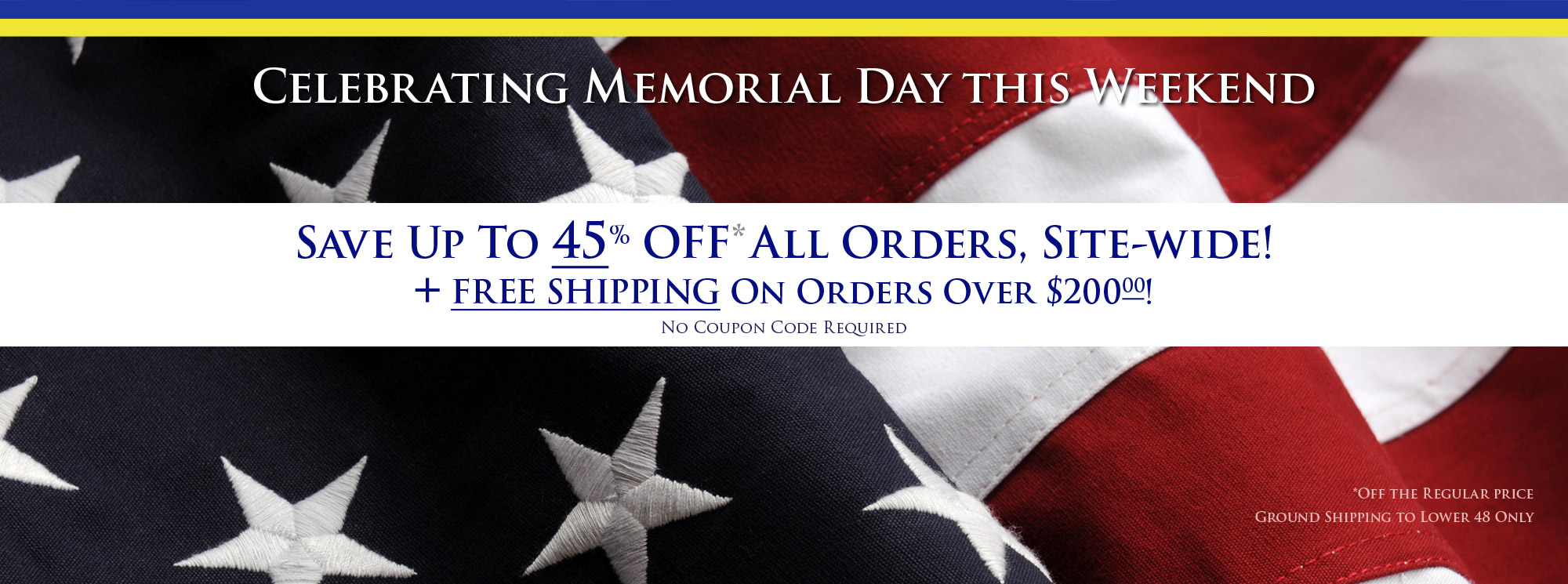 Our Memorial Day Weekend is ON!