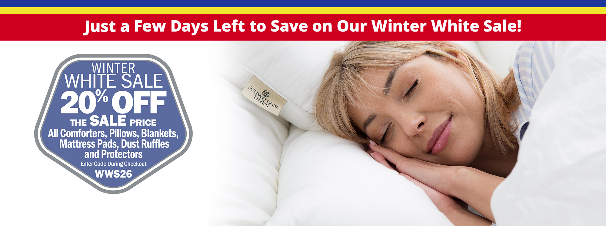 Our Winter White Sale Ends Soon!