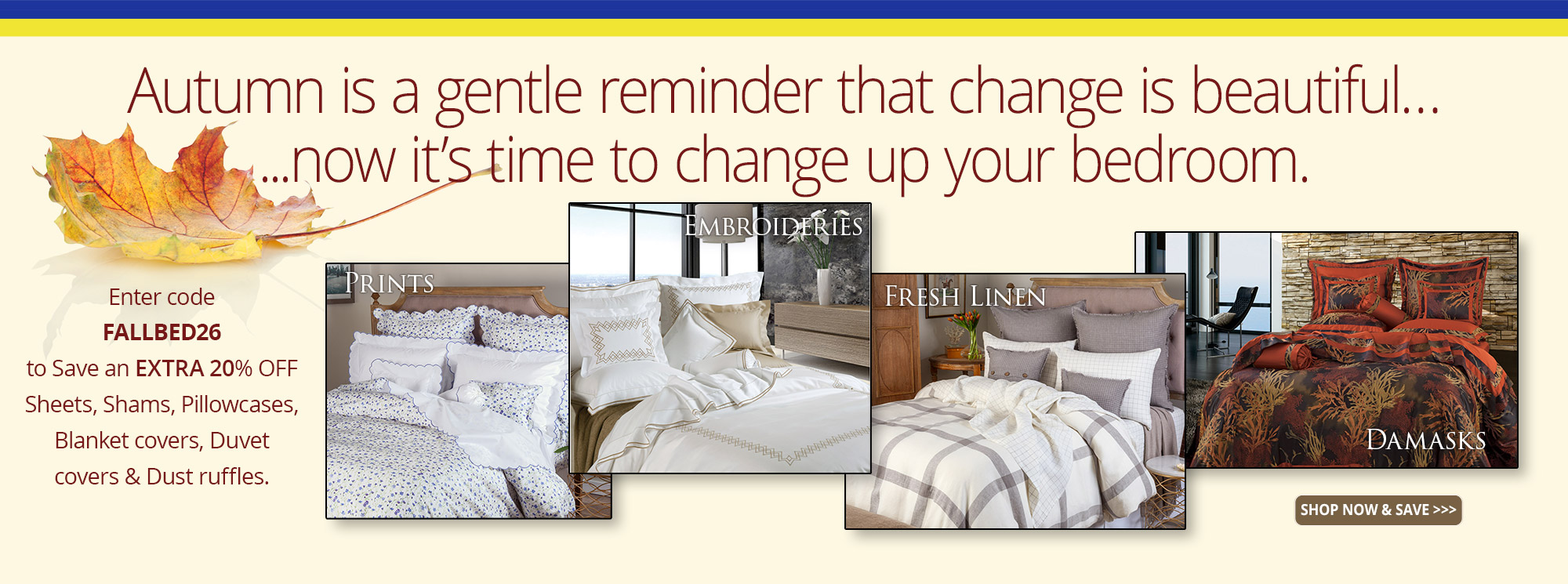 Fall Bedding Offer