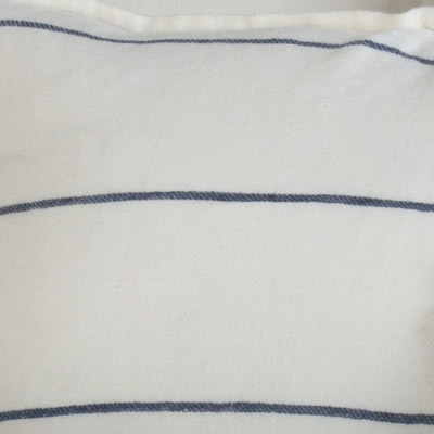 Winter White/Navy Stripe
