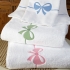 Tiffani Towels: Blue, Green, Pink