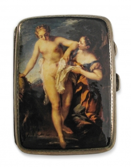Silver Cigarette Case: The Bath of Venus