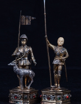 Joan of Arc & Knight Figurines