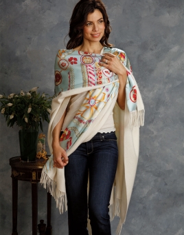 Marcella Wrap Cashmere, Silk