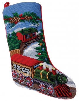 Christmas Stockings: Train