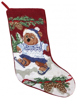 Christmas Stocking: Skating Bear