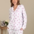 Amara Pajamas: Pink Hearts Detail