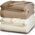 Cary Lambswool Blanket: Beige & Ivory