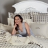 Beacon Hill Damask Check with Diplomat (monogram extra): Ivory/Gray