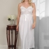Melissandre: Nightgown in White w/ Lace Bodice