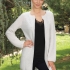 Jolie Cashmere Sweater: Light Gray