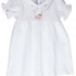 Emilia Smocked Dress: White
