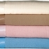 Blandon Merino Wool Blanket: Winter White, Brown, Pink & Blue