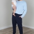 Maxwell Pajama Set: Blue Top & Navy Pants