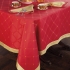 Botticello Red & Gold Damask Tablecloths & Napkins