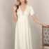 Elowyn Nightgown: In Ivory Jersey Pima Cotton