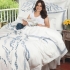 Shoals & St. Georges: Blue hand-embroidery