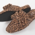 Wild Side Slippers: Animal Print with large matching Bow