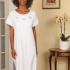Winifred Nightgown: Ice Blue Detail