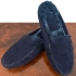 Beaufort Slippers: Navy Suede with Merino Wool Lining