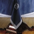 Winthrop Card Table Cover: Navy