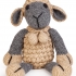 Baby Toy: Plush Lamb Character in Beige & Brown