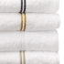 Regatta Towels: Black, Gold, White, Beige