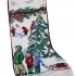 Christmas Stocking: Family playing in the snow